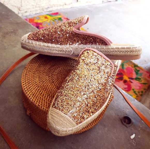 🆕//The Breezy// Mauve Glitter Mule/ Slide - Picture 2 of 8